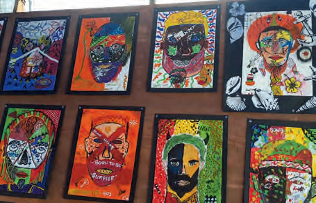 Juvenile detainee artwork on display