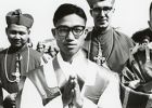 Fr. Paul Zingtung Grawng with Archbishop Gabriel Thohey and Bishop John Howe